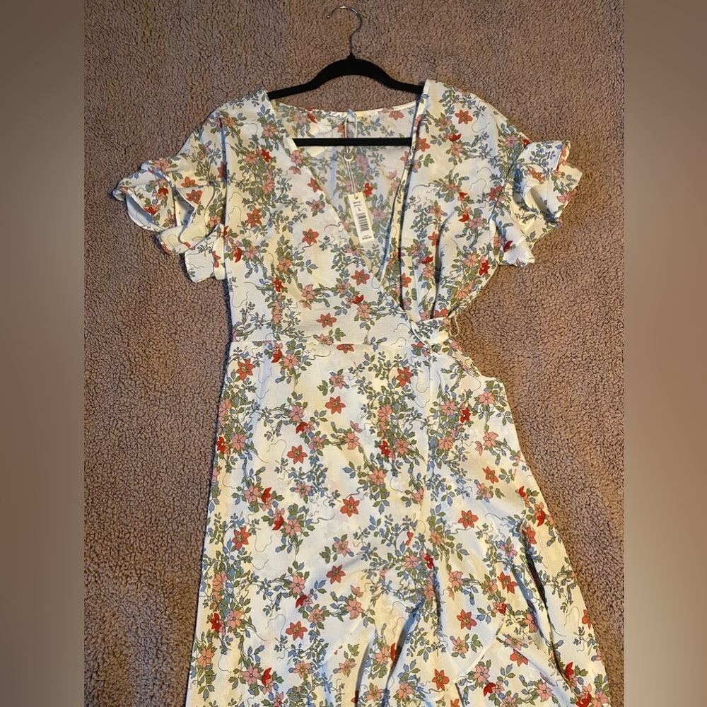 Floral wrap dress